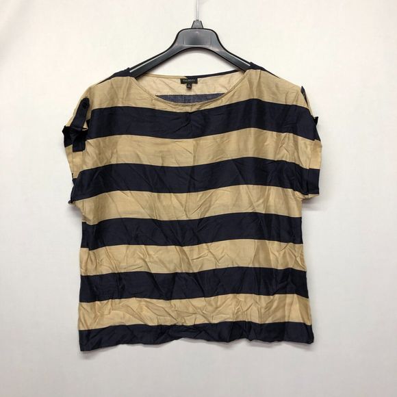 Talbots Women Short Sleeve Blouse Top Shirt Size 16 Tencel Lyocell B235 -9 - Picture 1 of 12